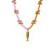 Lucardi Dames Stainless steel ketting met hanger visje voor dames - Ketting - Staal - Goudkleurig - 47 cm
