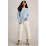 White Stuff Bailey Cotton Jumper Bleu Moyen Taille : 24