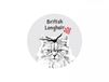 Art-Dog British Longhair clock with a horse photo
