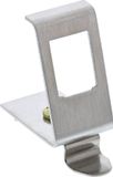 InLine Keystone SNAP-In metalen modulehouder, 1-voudig voor opzetrail