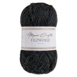Utopia Crafts Viltwol 100% virgin wol 50g (Natural Grey)