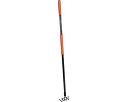 BLACK+DECKER Tuinhark 4-Tands - 148 x 12 x 10 CM - Koolstofstaal, Glasvezel en PVC - Oranje/Zwart