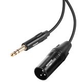 NEEWER MS026 TRS-kabel, 6,35 mm naar XLR mannelijk, aansluiting gebalanceerd signaal interconnectiekabel 1/4 naar XLR 3-pins voor microfoonversterker, mixer, luidspreker, versterker, stemapparaat