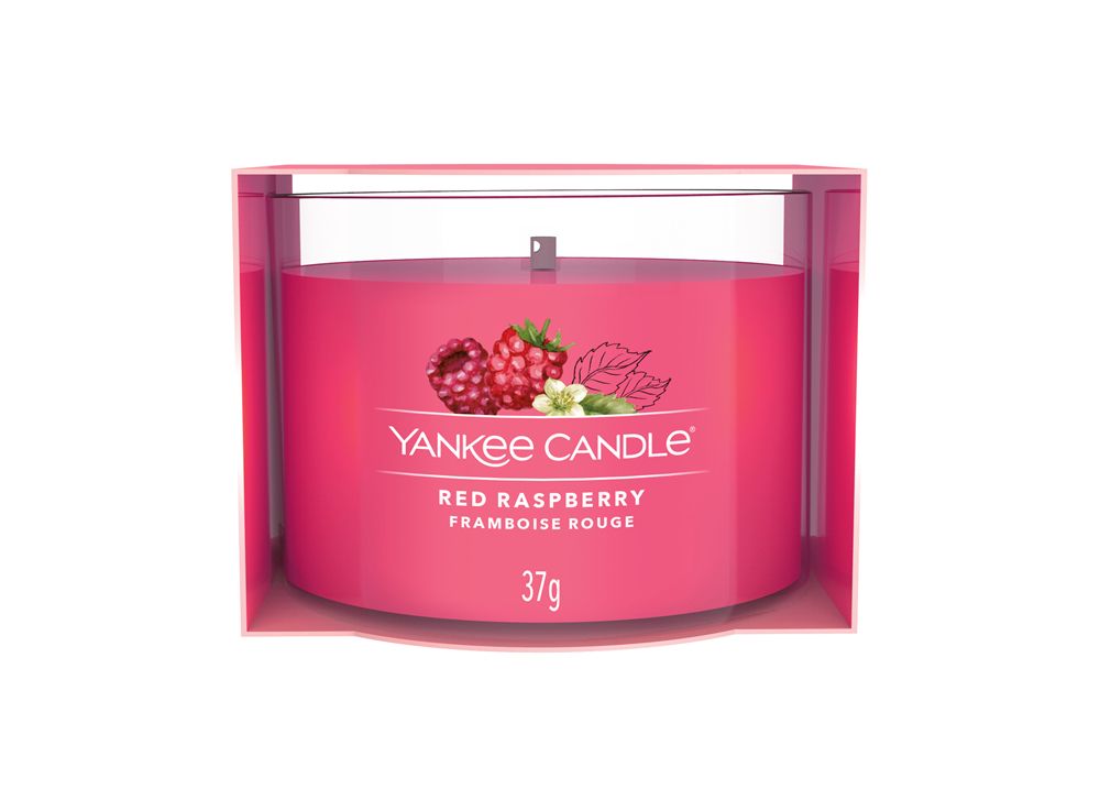 Yankee Candle Red Raspberry Votive Candle - Fruitig - Rood - 37g