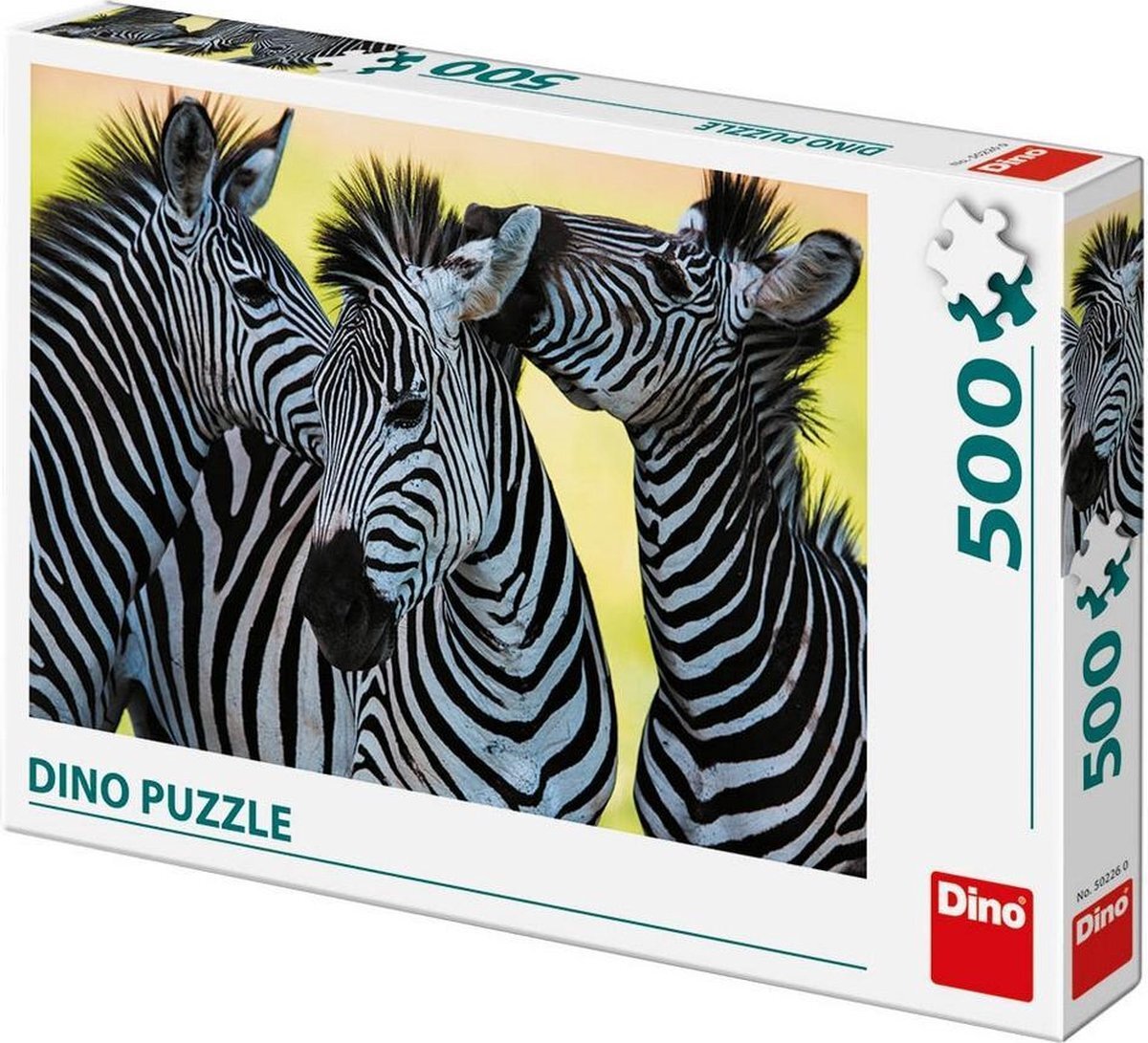 Dino Toys Dino Puzzel Drie Zebra's 500 stukjes