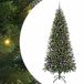 vidaXL Sapin de Noël artificiel vert 210 cm PE et PVC