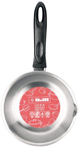 Ibili Steelpan Clásica gebogen 14 cm - Zilver/Zwart