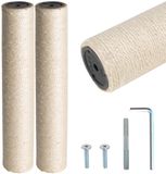 Unyqoos® poteau griffoir tiges de remplacement avec sisal pour le plaisir des chats