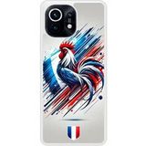 Verstevigd hoesje met sublimatie bedrukking, compatibel met Xiaomi Mi 11 Coq francais