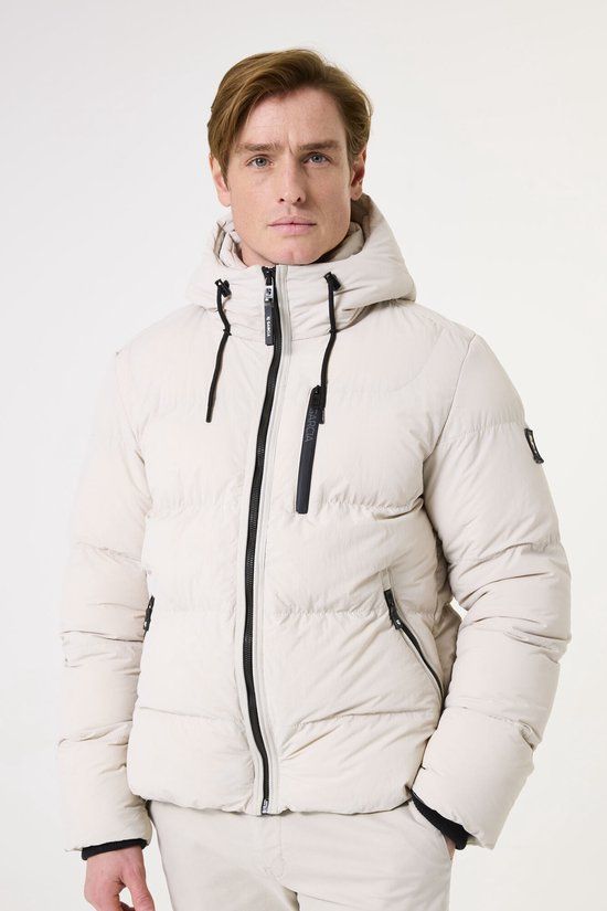 Garcia Heren Puffer Jas GJ510905 - Winter White - XXL