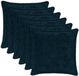 vidaXL Kussensloop 6 st houten marineblauw 30 x 30 cm nep konijnenbont