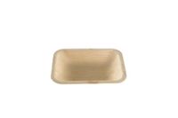 Plato Rectangular Hoja De Palma 17X13,5Cm 25und