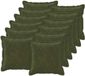 vidaXL - Kussensloop - 12 stuks - HOUTEN - Groen - 45 x 45 cm - Katoensatijn