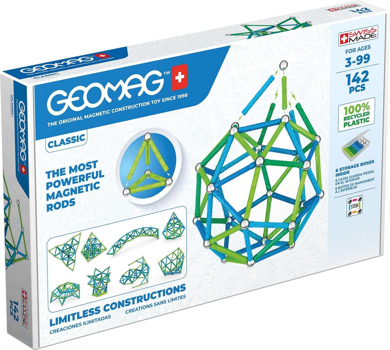 Geomag Geomag Classic Green Line 142 pcs