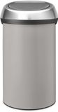 Brabantia Touch Bin Prullenbak - 60 liter - Soft Grey/Matt Steel deksel