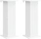 vidaXL Plantenstandaard 2 stuks Wit 30,5 x 30 x 80,5 cm Bewerkt hout