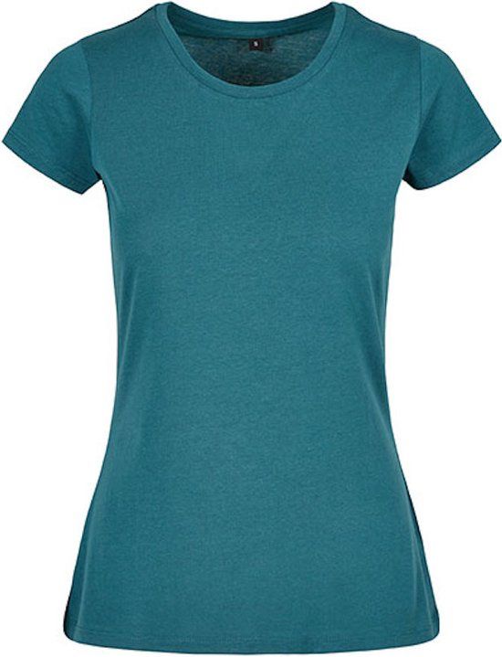Dames T-shirt 'Basic Tee' - Teal - 5XL