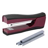 Bostitch Office Dynamo 4-in-1 staande nietmachine, inclusief 420 nietjes, capaciteit voor 20 vellen, geïntegreerde puntenslijper, nietverwijderaar en nietopslag, magenta