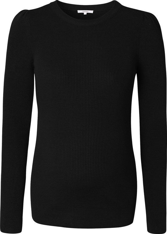 Noppies Trui Zana Zwangerschap - Maat XL - Black - Gestreept - Vrouwen