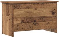 vidaXL Opbergkist met opslag Oud hout 80 x 40 x 50 cm Bewerkt hout