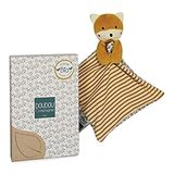 Doudou et Compagnie - Pollen d'abeille biologique - Peluche renard bébé - coffret cadeau - 20 cm - cadeau de naissance - jaune et beige - DC3841