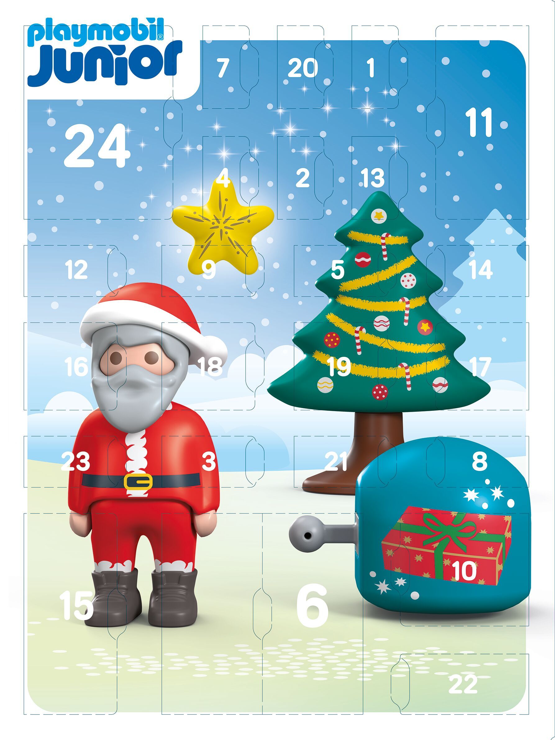PLAYMOBIL Adventskalender Junior: Witte kerst - 70297