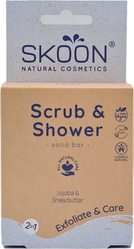 Skoon Scrub & Shower Bar Jojoba & Shea Butter - 90 gr