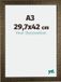 yd. Cadre photo A3 29,7x42 cm Bois Champagne Brossé Leeds