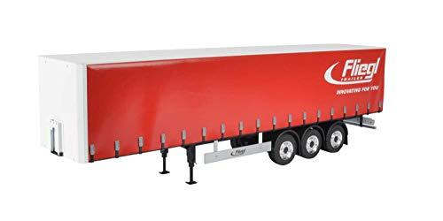 Carson 500907235 - 1:14 3-asss vliegenmegarunner zeil (rood), RC-truck accessoires, oplegger, schaal 1:14, tuningonderdelen, accessoires, modelbouw