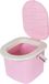 Branq Toiletemmer Draagbaar met Deksel - 15,5L - Roze