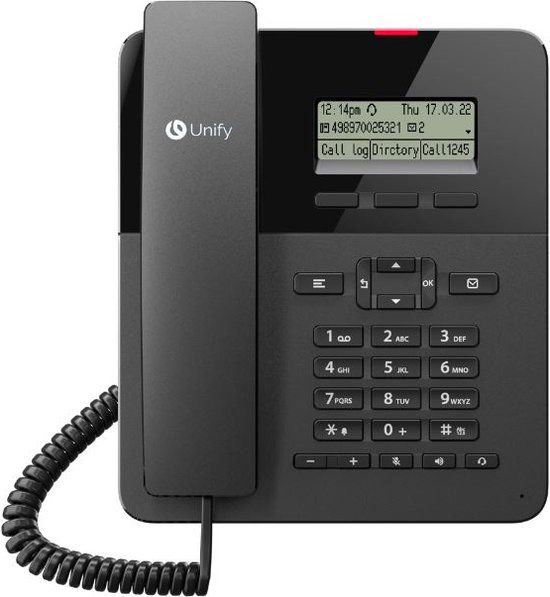 Unify OpenScape Desk Phone CP110 Analoge telefoon Zwart