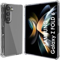 Phonillico® Case voor Samsung Galaxy Z FOLD 6 - Schokbestendige bescherming Zachte siliconen Transparant