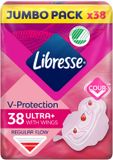 Libresse Ultra+ Regular Maandverband met Vleugels Jumbo Pack - 8 x 38 stuks