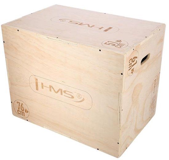 HMS Plyobox DSC01 - Houten Crossfit Box - Verstelbare Hoogte - 18mm Triplex
