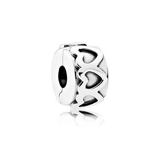 PANDORA Heart silver clip 791978