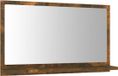 vidaXL Badkamerspiegel 60x10,5x37 cm bewerkt hout gerookt eikenkleurig