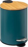 5five Moderne Kleur Badkamer Bin 3L Bamboe Deksel Kleine Pedaal Bin met Verwijderbare Binnenemmer