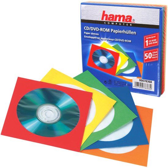 Hama Papierleerhüllen 50 schijven Multi kleuren