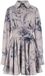 Guess A-lijn jurk met lange mouwen voor dames Concetta Flare indigo tropisch dese