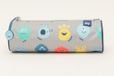 ANCOR B'LOG PLAY ME Monsters Pencil Case - Round, Grey, Plastic, 22x7x7cm