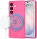 Techsuit Hoesje geschikt voor Samsung Galaxy S26 - Soft Flex Silicone Back Cover - Geschikt voor MagSafe - Hot Pink