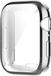By Qubix Qubix - Siliconen case (volledig beschermd) 45mm - Zilver - Geschikt voor Apple watch 45mm