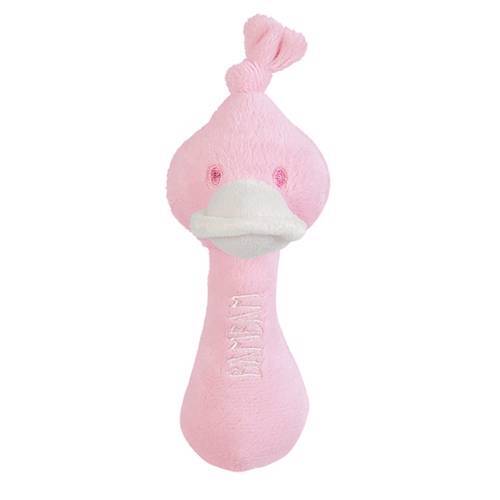 Bambam Duck Rattle Soft Pink