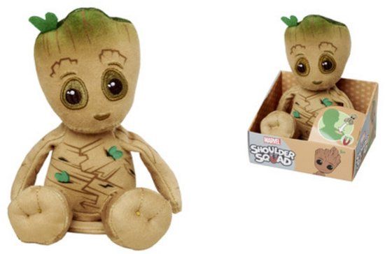 Disney Simba Toys plush Disney Groot Shoulder Pals - Pluche knuffel van 12 cm