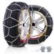 VEVOR Sneeuwkettingen, Bandenkettingen van Mangaanlegeringstaal, Noodtractiekettingen, 2-Pack 675/730 mm, Universele Sneeuwkettingen voor Auto's, Zware Noodtractiekettingen voor Auto's, Pick-ups, SUV's en Vrachtwagens, Zilver