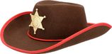 Boland Hoed kind cowboy Rookie sheriff - 55 cm - Zwart