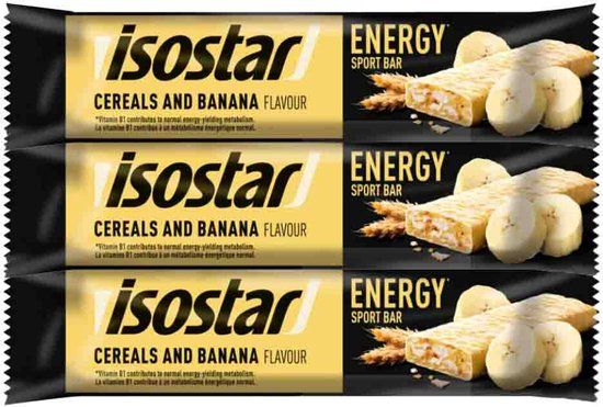 Isostar High Energy Sportreep Banaan - 3 x 40 gr - Voordeelverpakking
