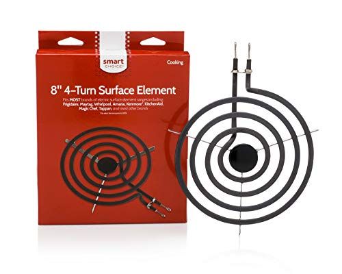 Smart Choice 8-Inch 4-Turn Electric Stove Burner Replacement Surface Element