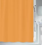 Spirella Douchegordijn Polyester – Anti-Schimmel Douchegordijn – Waterdicht Douchegordijn voor de Badkamer – SAFFRAAN – 180 x 200 cm