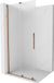 Mexen Velar paroi de douche coulissant Walk-in 90 x 200 cm, Frost 8 mm, or rose